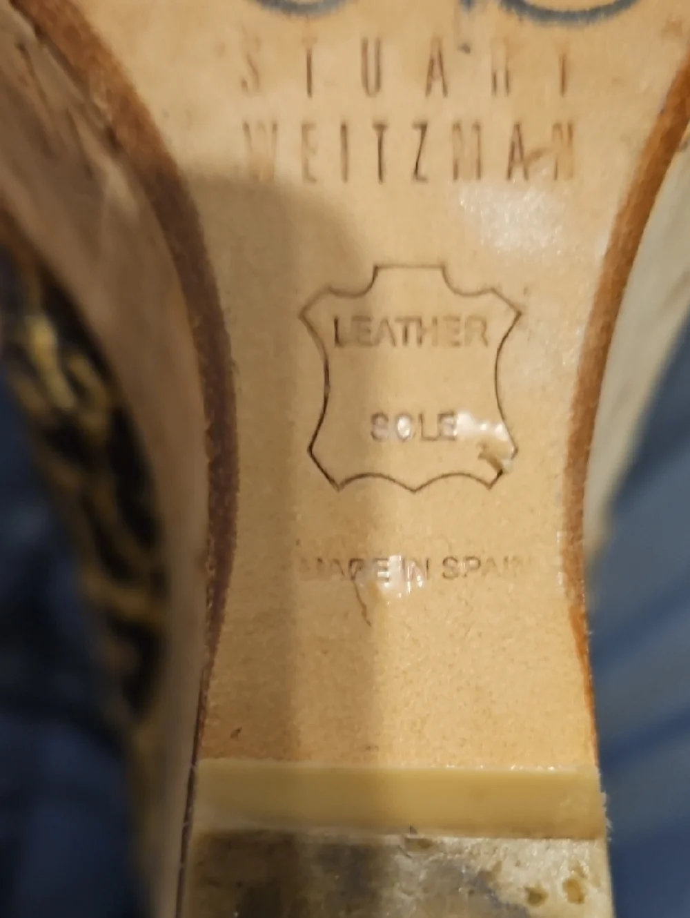 Stuart Weitzman Luxury Leopard Print Platform Wedge Pumps Size 7‎